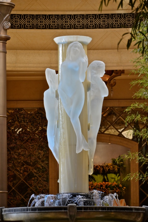 Three Graces arising from a fountain, Las Vegas, Nevada
