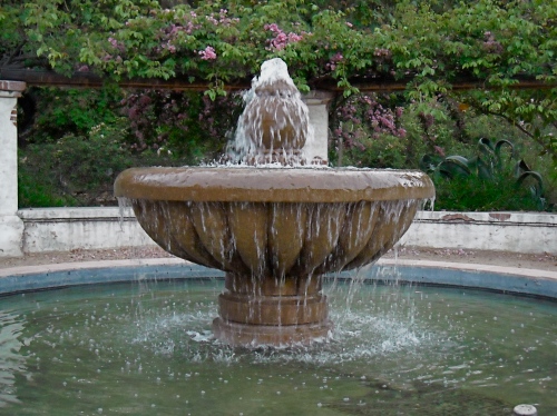 Fountain, Descanso Gardens, California